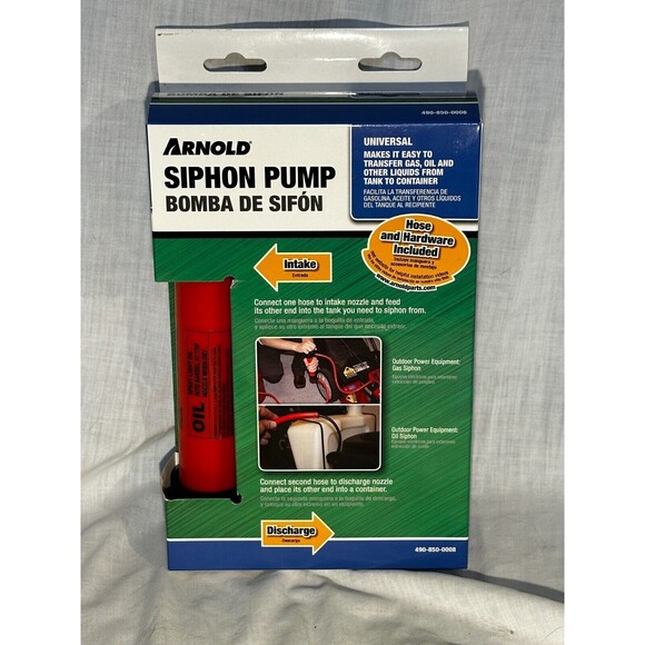 NEW Arnold Corp 490-850-0008 Siphon Small Engine Pump - Mower Snow Blower - Gas - Picture 3 of 7